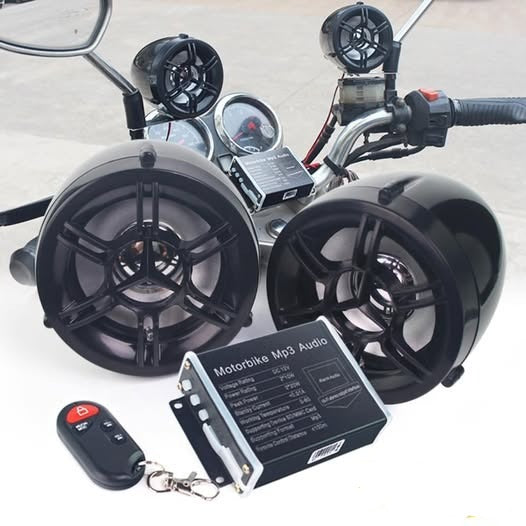 Parlantes con Alarma Para Moto